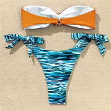 Load image into Gallery viewer, Shiny Rhinestone Strapless Bikini Female Women 2PCS Shiny Diamond Bikini Set Bra Swimsuit  Bathing Suit Swimsuit Women Swimwear Two-pieces Luxury Bikini Set Bather Bathing Suit Swimwear

