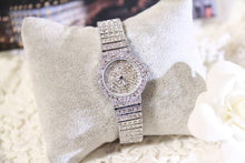 Load image into Gallery viewer, Shiny Women Watches Luxury Small Dial Rose Gold Watches Ladies Stainless Steel Iced Out Watch With Quartz Movement Crystal Rhinestone Diamond Watches For Women Stainless Steel Elegant Women Wristwatch

