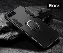 Load image into Gallery viewer, Shockproof Armor Case For iPhone XR iPhone X Xs Xs Max Stand Holder Ring Phone Cover for iPhone 6 6S 6PLUS 7 8 plus  Slim Durable Soft Anti-Scratch 360 Degree Rotating Ring Holder Kickstand Protective With Magnetic Case
