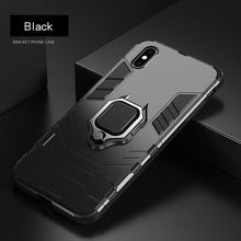 Load image into Gallery viewer, Shockproof Armor Case For iPhone XR iPhone X Xs Xs Max Stand Holder Ring Phone Cover for iPhone 6 6S 6PLUS 7 8 plus  Slim Durable Soft Anti-Scratch 360 Degree Rotating Ring Holder Kickstand Protective With Magnetic Case
