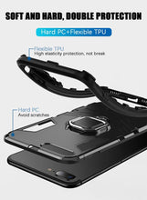 Load image into Gallery viewer, Shockproof Armor Case For iPhone XR iPhone X Xs Xs Max Stand Holder Ring Phone Cover for iPhone 6 6S 6PLUS 7 8 plus  Slim Durable Soft Anti-Scratch 360 Degree Rotating Ring Holder Kickstand Protective With Magnetic Case
