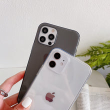 Load image into Gallery viewer, Shockproof Bumper Cover Anti-Scratch Protective Slim Thin Phone Case for iPhone Candy Color Transparent Silicone Phone Case For iPhone 14 12 13 Mini 14 Pro Max Clear Soft Cover
