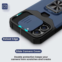 Load image into Gallery viewer, Shockproof Camera Cover &amp; Kickstand  Heavy Duty Protective Case Suitable For iPhone 14 Pro Max Card Push Anti-fall Mobile Phone Case iPhone 13 12 11 Pro Max Ring Protective Cover
