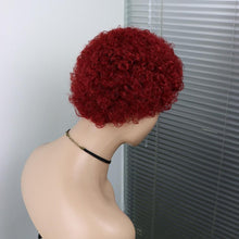 Load image into Gallery viewer, Short Curly Hair Wigs Pixie Cut Brazilian Human Hair For Black Women Natural Black 150% Density Glueless Afro Kinky Curly Human Hair Wig For Black Women Gifts for Girlfriends
