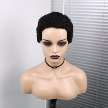 Load image into Gallery viewer, Short Curly Hair Wigs Pixie Cut Brazilian Human Hair For Black Women Natural Black 150% Density Glueless Afro Kinky Curly Human Hair Wig For Black Women Gifts for Girlfriends
