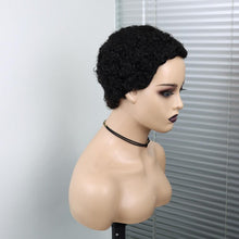 Load image into Gallery viewer, Short Curly Hair Wigs Pixie Cut Brazilian Human Hair For Black Women Natural Black 150% Density Glueless Afro Kinky Curly Human Hair Wig For Black Women Gifts for Girlfriends
