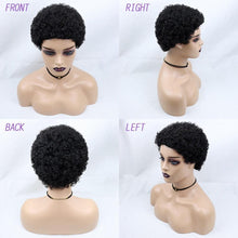 Load image into Gallery viewer, Short Curly Hair Wigs Pixie Cut Brazilian Human Hair For Black Women Natural Black 150% Density Glueless Afro Kinky Curly Human Hair Wig For Black Women Gifts for Girlfriends
