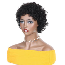Load image into Gallery viewer, Short Pixie Cut Wig Bob Curly Human Hair Wig Brazilian Hair Wigs for Women Pre Plucked with Baby Hair Non Lace Human Hair Wigs For Black Women Gifts for Girlfriends
