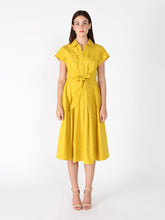 Load image into Gallery viewer, Short Sleeve Front Pockets Dress with Belt
