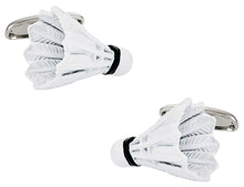 Load image into Gallery viewer, Shuttlecock Badminton Cufflinks
