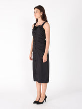 Load image into Gallery viewer, Side Gathered Front Slit Strape Dress
