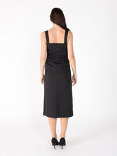 Load image into Gallery viewer, Side Gathered Front Slit Strape Dress
