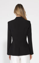 Load image into Gallery viewer, Side ruffle bow front open coat
