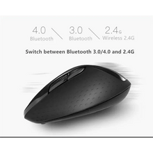 Load image into Gallery viewer, Silent Laptop Wireless Mouse Adjustable DPI Stylish Easy Switch Bluetooth 2.4GHz Mouse For Computer
