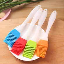 Load image into Gallery viewer, Silicone Basting Brush Pastry Barbecue Oil Brushes Baking Bakeware Bread BBQ Brush for Kitchen Cooking Random Color Silicone Oil Brush and Spatula Cake Bake Barbeque Pastry Brushes Heat Resistant BBQ Accessories
