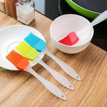 Load image into Gallery viewer, Silicone Basting Brush Pastry Barbecue Oil Brushes Baking Bakeware Bread BBQ Brush for Kitchen Cooking Random Color Silicone Oil Brush and Spatula Cake Bake Barbeque Pastry Brushes Heat Resistant BBQ Accessories
