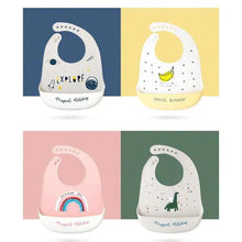 Load image into Gallery viewer, Silicone Bibs For Kids Newborn Baby Feeding Tableware Waterproof  Baby Bibs For Toddler Bib For Kids

