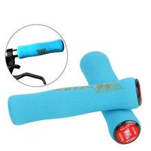 Load image into Gallery viewer, Silicone Bike Bicycle Grips Sponge Handlebar Soft Ultralight Grips Brake Grips Silicone Glove Handle Soft Sponge Non-Slip Bicycle Handle With End Holding Shock Resistance Absorbent Comfortable Design
