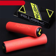 Load image into Gallery viewer, Silicone Bike Bicycle Grips Sponge Handlebar Soft Ultralight Grips Brake Grips Silicone Glove Handle Soft Sponge Non-Slip Bicycle Handle With End Holding Shock Resistance Absorbent Comfortable Design
