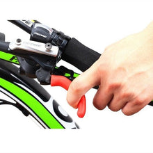 Load image into Gallery viewer, Silicone Bike Bicycle Grips Sponge Handlebar Soft Ultralight Grips Brake Grips Silicone Glove Handle Soft Sponge Non-Slip Bicycle Handle With End Holding Shock Resistance Absorbent Comfortable Design
