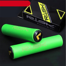 Load image into Gallery viewer, Silicone Bike Bicycle Grips Sponge Handlebar Soft Ultralight Grips Brake Grips Silicone Glove Handle Soft Sponge Non-Slip Bicycle Handle With End Holding Shock Resistance Absorbent Comfortable Design
