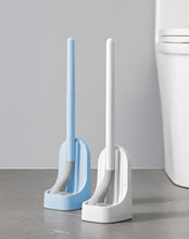 Load image into Gallery viewer, Silicone Bristles Toilet Brush And Holder For Bathroom Storage And Organization Compact Wall Hang Cleaning Kit Accessories Silicone Toilet Brush With Holder Bathroom Toilet Bowl Brush Set Non-Slip Handle Wall Mounted Floor Standing
