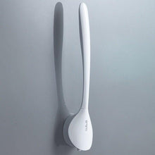 Load image into Gallery viewer, Silicone Head Toilet Brush Quick Draining Clean Tool Wall-Mount  Floor-Standing Cleaning Brush Bathroom Accessories Toilet Brush And Holder Toilet Bowl Brush With Stainless Steel Handle Durable Bristles
