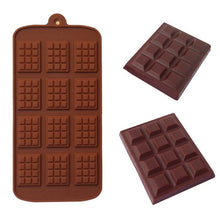 Load image into Gallery viewer, Silicone Mold 12 Cells Chocolate Mold Fondant Candy Bar Mould Cake Mode Decoration Kitchen Baking Accessories Silicone Break Apart Chocolate Molds Candy Mini Protein Energy Bar Silicone Mold

