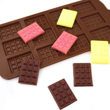 Load image into Gallery viewer, Silicone Mold 12 Cells Chocolate Mold Fondant Candy Bar Mould Cake Mode Decoration Kitchen Baking Accessories Silicone Break Apart Chocolate Molds Candy Mini Protein Energy Bar Silicone Mold
