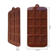Load image into Gallery viewer, Silicone Mold 12 Cells Chocolate Mold Fondant Candy Bar Mould Cake Mode Decoration Kitchen Baking Accessories Silicone Break Apart Chocolate Molds Candy Mini Protein Energy Bar Silicone Mold

