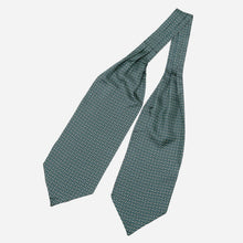 Load image into Gallery viewer, Condotti - Silk Ascot Cravat Tie - Green and Navy

