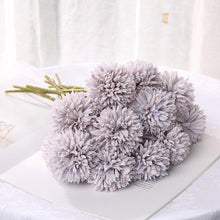 Load image into Gallery viewer, Silk Flower Arrangements Bunch Artificial Flower Bouquet Ball Fake Flowers Home Widding Decoration Valentines Day Gifts
