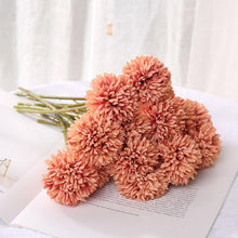 Load image into Gallery viewer, Silk Flower Arrangements Bunch Artificial Flower Bouquet Ball Fake Flowers Home Widding Decoration Valentines Day Gifts
