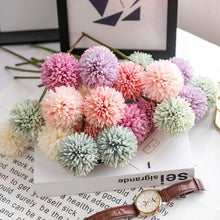 Load image into Gallery viewer, Silk Flower Arrangements Bunch Artificial Flower Bouquet Ball Fake Flowers Home Widding Decoration Valentines Day Gifts
