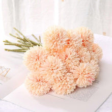 Load image into Gallery viewer, Silk Flower Arrangements Bunch Artificial Flower Bouquet Ball Fake Flowers Home Widding Decoration Valentines Day Gifts

