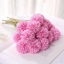 Load image into Gallery viewer, Silk Flower Arrangements Bunch Artificial Flower Bouquet Ball Fake Flowers Home Widding Decoration Valentines Day Gifts
