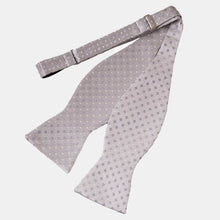 Load image into Gallery viewer, Bellini - Silk Bow Tie - Silver
