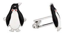 Load image into Gallery viewer, Silver Penguin Cufflinks

