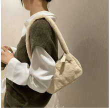 Load image into Gallery viewer, Simple And Stylish Women Soft Plush Winter Furry Shoulder Bags For Ladies And Girls Designer Clutch Handbag For Female
