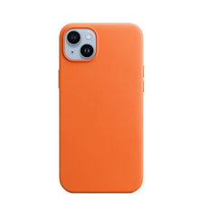 Load image into Gallery viewer, Simple Colorful Magnetic Leather Case For iPhone 14 Pro Max 14Pro 14 Plus Case Wireless Charging Drop Protect Cover Simple Hard Leather Solid Color Protective Cover For iPhone
