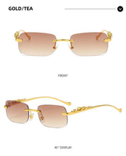 Load image into Gallery viewer, Simple Design Stylish Fashionable Sunglasses Vintage Square Shape Sunglasses For Women &amp; Men New Luxury Design Popular Travel Driving Metal Frame Sun Glasses Anti Blue Light Summer Eyeglasses
