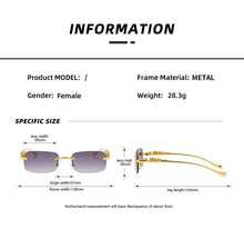 Load image into Gallery viewer, Simple Design Stylish Fashionable Sunglasses Vintage Square Shape Sunglasses For Women &amp; Men New Luxury Design Popular Travel Driving Metal Frame Sun Glasses Anti Blue Light Summer Eyeglasses
