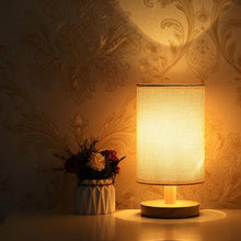 Load image into Gallery viewer, Simple Modern Table Lamp Bedroom Study Bedside Lamp 5V-220v Dimming Solid Wood Creative Birthday Gift Night Light Decorative Table Lamp Cute Study Lamps for Bedroom Décor

