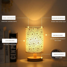 Load image into Gallery viewer, Simple Modern Table Lamp Bedroom Study Bedside Lamp 5V-220v Dimming Solid Wood Creative Birthday Gift Night Light Decorative Table Lamp Cute Study Lamps for Bedroom Décor

