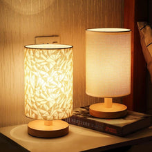 Load image into Gallery viewer, Simple Modern Table Lamp Bedroom Study Bedside Lamp 5V-220v Dimming Solid Wood Creative Birthday Gift Night Light Decorative Table Lamp Cute Study Lamps for Bedroom Décor
