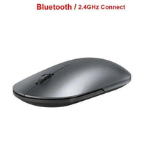 Load image into Gallery viewer, Simple Modern White/Black Wireless Bluetooth USB Connection Optical Mouse For Laptop PC Portable Slim Rechargeable Mouse Computer Mouse
