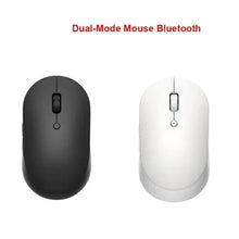 Load image into Gallery viewer, Simple Modern White/Black Wireless Bluetooth USB Connection Optical Mouse For Laptop PC Portable Slim Rechargeable Mouse Computer Mouse
