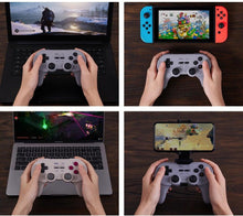 Load image into Gallery viewer, Simple Pure White Bluetooth Joystick Gamepad Controller Compatible With PC Monitor Laptop Tablet
