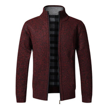 Load image into Gallery viewer, Simple Quality Autumn Winter New Men's Jacket Slim Fit Jacket Slim Fit Thick Sweaters Male Jacket Men Solid Cotton Thick Warm Sweater With Pockets  Fashion Warm Cold Weather Classic Jacket
