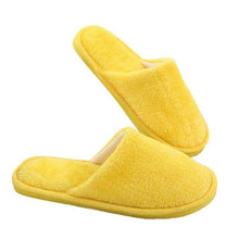 Load image into Gallery viewer, Simple Solid Soft Plush Slippers For Men And Women Winter Warm Indoor Non-slip Slippers Shoes Comfortable Memory Foam Slippers For Women's And Men's Casual House Shoes
